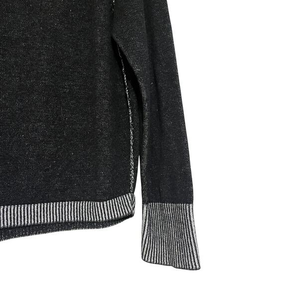 Eileen Fisher Knit Organic Cotton Funnel Neck Full Zip Sweater Jacket Size PM - Picture 5 of 8